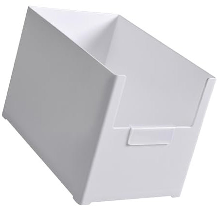 Organizer in plastica con apertura frontale, design cassetti, multifunzionale, impilabile, contenitore da