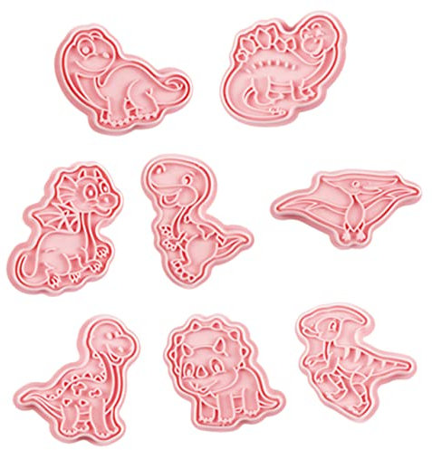 Alipis Dinosaurier Ausstechformen Kunststoff 8 Stück Keksstempel Fondant Backen Für Kinder Und Feiertage