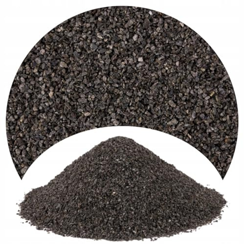 TD STONES Feiner Schwarzer Aquariensand – 0,5-1mm Körnung – Weicher Bodengrund für Süß- & Meerwasseraquarien, Schonend für Empfindliche Fische, Stabilisiert Ökosystem & Fördert Pflanzenwachstum – 2kg