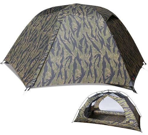 Hill Zero Camping Tent CAMO Backpacking Tent, Scout Portable Ultralight 3 Season Tent Waterproof for 2 Person Hiking, Mountaineering, Trekking