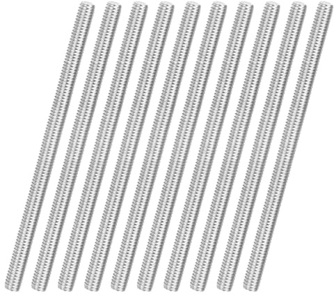M METERXITY 10 Piezas Varilla Roscada Completa M3x50mm Barra Roscada