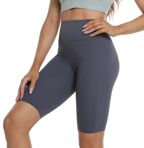 VanKee Short Yoga Taille Haute pour Femme, Respirant Cycliste Pantsalon | Séchage Rapide Push Up Legging Court, Opaque Shorts Sans Couture, Elastique Cyclisme Pilates Pour Fitness Sports Gym Running