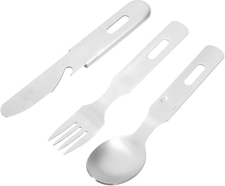 UKCOCO Cubiertos de Acero Inoxidable Resistente para Fiestas y Cenas Set de Cuchillo Tenedor y Cuchara Vintage Utensilios Seguros y Prácticos para Hogar y Eventos