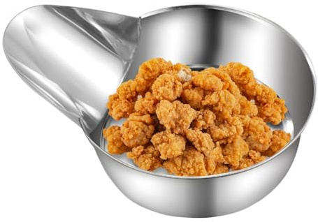 Cazzuola da cucina per alimenti – in acciaio per friggitrice pala per cucina | preparazione alimentare agitatore per | sala da pranzo ristorazione camion ristorante cinema