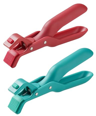 Multi-Purpose Anti-Scald Bowl Holder Clip for Kitchen,2PCS Silicone Non-Slip Heat Insulation Anti-Scald Clip,Hot Plate Gripper Tongs,Hand Guard Labor-Saving Bowl Clamp,Hot Bowl Gripper Clips (A)