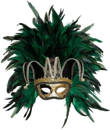 Générique Masque Bal Masqué Élégant D'Oiseau Avec Plumes Masques Vénitiens Femmes Homme Dame Sexy Demi Visag Mascarade Vénitienne Carnaval Femme Dentelle Déguisement D'Halloween
