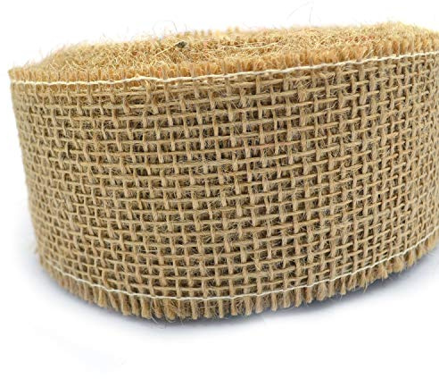 25 m x 60 mm Dekoband JUTE NATUR Juteband Geschenkband 6 cm Gitterband Schleifenband aus Naturjute nachhaltig Weihnachten Ostern Geschenkverpackung
