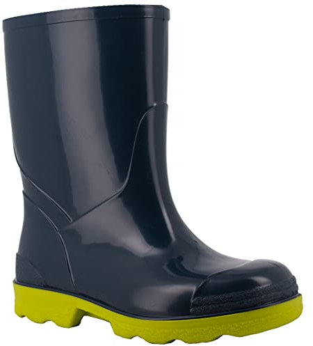 Spirale Micki, Rain Boot, Blu/Lime, 24 EU