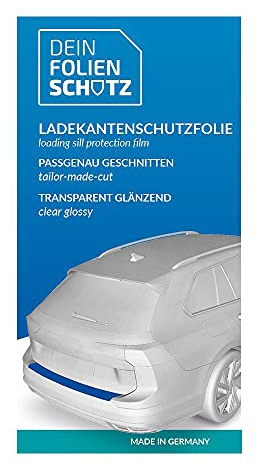 DEIN FOLIENSCHUTZ Ladekantenschutzfolie kompatibel für Volkswagen Carbon schwarz (T-ROC A1)