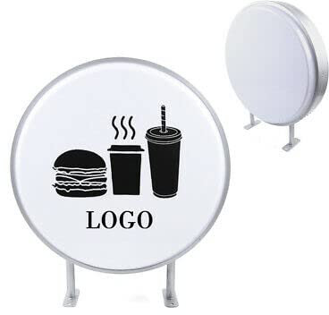 24'' Led Rund Leuchtkasten Lichtwerbung Doppelseitig Leuchtreklame Leuchtschild Nasenschild 60Cm Doppelseitiges Beleuchtetes Werbeschild Werbetafel Zweiseitig Beleuchtet Circular Lichtbox