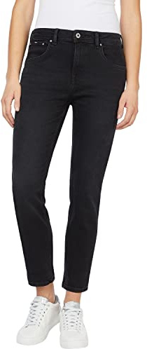 Pepe Jeans Violet, Vaqueros para Mujer, Negro (Denim-xf1), 24W / 32L