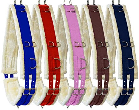 German Riding Longiergurt Gorgeous Colour Royalblau (Pony)