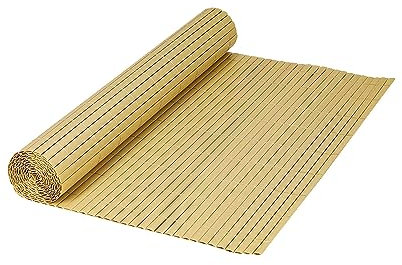 IlGruppone Canniccio bambù in PVC Frangivista Recinzione per Giardino Frangivento Balcone Terrazzo Resistente Raggi UV Intemperie Schermo Divisorio Paravento - Naturale - 100x500Cm