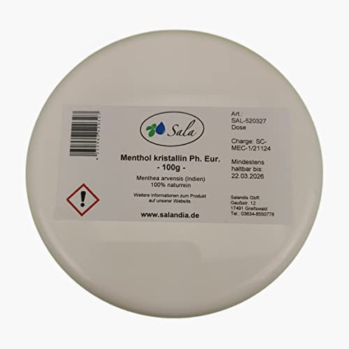 Sala Menthol kristallin Mentholkristalle Ph. Eur. (100 g Dose)