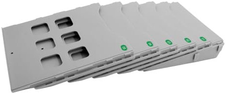 STOBOK Classeur A4 5 Slots PP Porte-Documents de Bureau Argenté