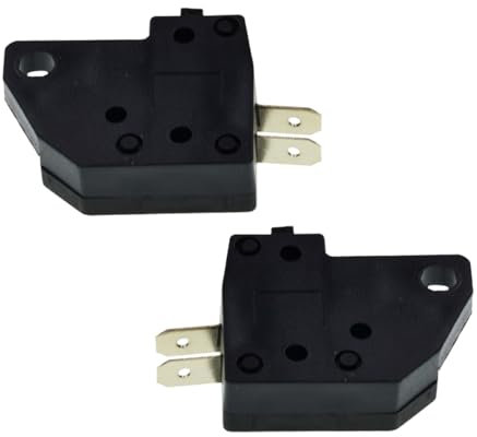 CGEAMDY 2 Pezzi Interruttore Della Luce Freno Universale Sinistra Destro Moto, Interruttore Della Luce Di Freno Adatto per Moto, Alta Affidabilità Adatto a Motocicli, Motociclette E Veicoli Elettrici