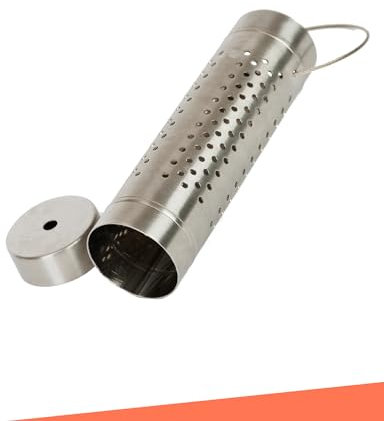 GrillGott Räucherröhre Räucherbox aus rostfreiem Edelstahl 6,5 cm Durchmesser – Perfekt geeignet für Gasgrills, Holzkohlegrill, Smoker, Kugelgrill, Keramikgrill sowie Räucherofen