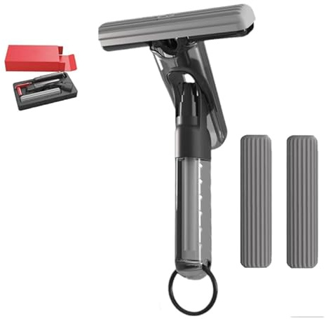 Mini trapeador en Aerosol para Limpieza de encimeras, Mini trapeador de Limpieza de Escritorio húmedo y seco, Trapeador de Escritorio de Limpieza semiautomático (1 Juego + Cabeza de algodón*2 Piezas)