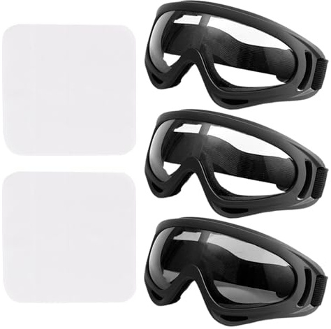 ZGDEIWGF Lunettes De Protection Des Yeux Avec 2 Chiffons - Protection De Sécurité Transparente Pour Enfants En Plein Air