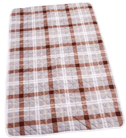 Hoement Baumwoll Inkontinenz Matratzenauflage 80x120cm Waschbar Atmungsaktiv Urindicht Faltbar Bett Und Wickelunterlage Für Ältere Menschen Und Inkontinenzpatienten