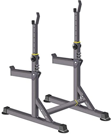 Squat Rack Dipping Station Langhantelständer Dip-Ständer Fitness Bankdrücken Fitness Squat Rack verstellbares multifunktionales Squat Rack Kleiner Platzbedarf Langhantelständer HEI