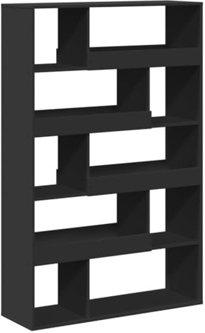 vidaXL Estantería de Madera de ingeniería Negra 100x33x156,5 cm