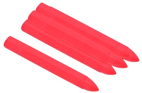 PATIKIL Lumber Marking Crayons, 6 Pcs 4.2x0.6 inch Hex Wax Tire Marker Drawing Crayons for Wood, Glass, Ceramics, Cartons, Cloth, Stone, Fluorescent Pink