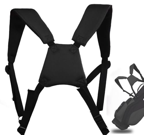 Gurte Für Taschen, Golftaschengurt, Wasserdichter Gurt Für Schultern, Weich Gepolsterter Taschengurt-Ersatz, Doppelte Golf-Umhängetaschengurte Für Golftaschen-Zubehör