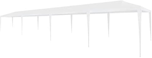 Pxznbe Gazebo da Giardino Tendone da Esterno Tenda per Feste Perfetto per Spettacoli Matrimoni Feste Barbecue Festival e Così Via Impermeabile e Resistente ai Raggi UV Bianco 300x1200x255 cm