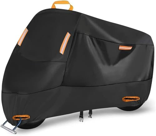 XZYNB Motorradabdeckung, Motorrad-SchutzhüLle Innen- Und AußEnbereich, Wasserdicht Staubdicht für (200X90X100 cm) M