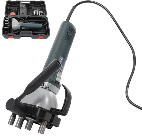 Máquina selladora de bordes de tuberías redondas y cuadradas, compactador de conductos de aire de 1400 W con caja de transporte, máquina prensadora de bordes de conductos eléctrica portátil(Thickness: