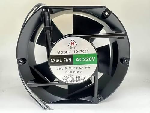 172MM Computer cooling fan，HD17050 220V 0.22A 38W 17251 2-wire cabinet cooling fan