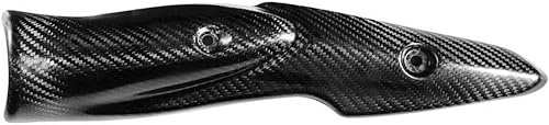 MotorMinds Garniture d'échappement en carbone, pare-chaleur pour moto, protection thermique en fibre de carbone pour système d'échappement de moto, adapté pour Kawasaki Z900 17-19