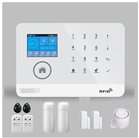 Sistema di sicurezza domestica, di allarme Tuya Sicurezza domestica con sensori di movimento for schede RFID App Control(D..)