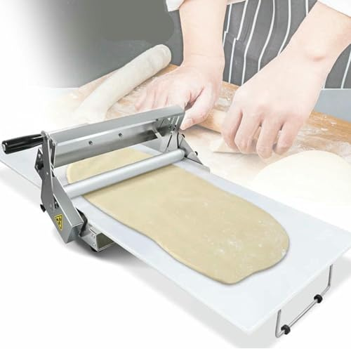 BGVYFXEZ Sfogliatrice Manuale Pieghevole per Pasta, sfogliatrice Manuale compatta per Pasta, Macchina stendipasta in Acciaio Inox, sfogliatrice da banco per panetteria, Croissant
