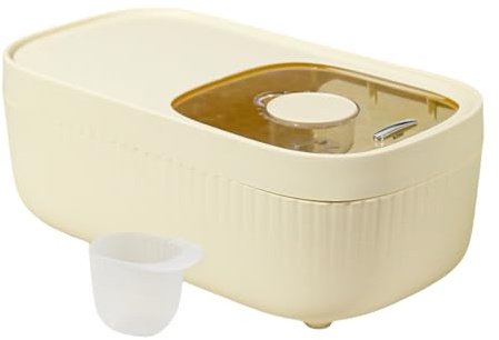 Hattba Contenitore per alimenti per animali domestici extra large da 10 l, con coperchio di bloccaggio e base antiscivolo liscia, resistente agli organizzatori per dispense da cucina, contenitori per