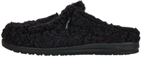 HEYDUDE Women's Wendy Cozy Slipper, Black/Black, Size 9 | Cozy Lining, Easy On System, Raised Back Heel For Secure Fit, Cushioned Support, Lightweight Flexible Outsole