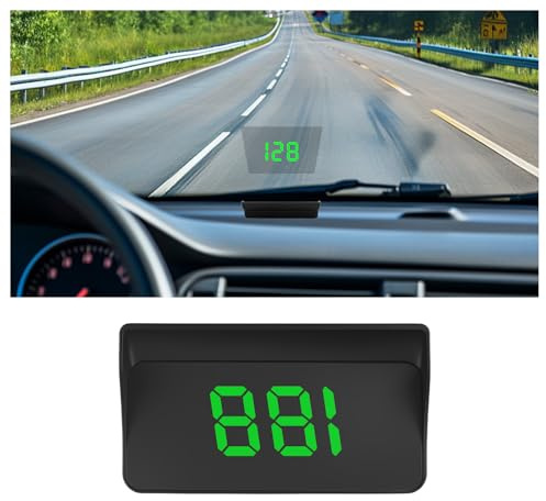 VKQTS GPS Heads up Display for Cars with HD Large Font,USB Plug & Play Digital Speedometer for Car with Adjustable Brightness,Universal Car HUD Head up Display for Speed Displays