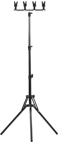 Akozon Soporte de Suelo para Micrófono con Capacidad para 4 Micrófonos, Trípode Ajustable en de Aleación de Aluminio, Soporte Versátil para Grabación de Podcasting y Streaming