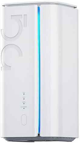 Fabater Routeur CPE 5G avec Emplacement pour Carte SIM, Routeur WiFi 6 Double Bande Haute Vitesse 4,67 Gbit/s, Routeurs Cellulaires 5G pour Internet sans Fil au Bureau à Domicile (Prise UE)