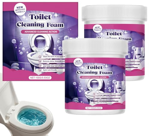 Fizz clean, fizzclean toilette,Mousse Nettoyante pour Toilettes,Poudre Nettoyante for Toilettes sans Contact for Toilette,WC NettoyantToilette,Pour Wc Propres et étincelantes Sans Effort (2pcs)