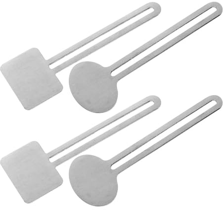 PLAFOPE Presse Tube Dentifrice en Acier Inoxydable, 4 Pièces, Robuste et Facile à Utiliser, Maison, Compatible Dentifrice et Colle Artisanale