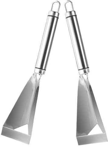 OFFIGAM Coltello per Intaglio Frutta in Acciaio Inossidabile 2 Pezzi Margine Incisivo e Salvaspazio per Cucina Professionale e Casa