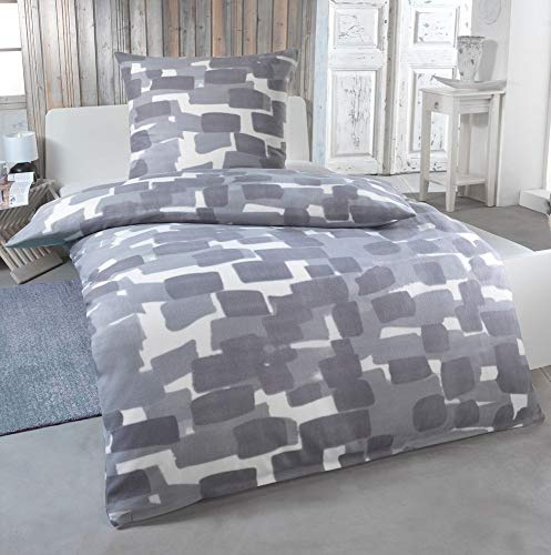 Dreamhome24 – Juego de ropa de cama, forro polar térmico, ideal para el invierno (135 x 200 cm, 155 x 220 o 200 x 200 cm), moderno, Diseño 1, 135 x 200 cm