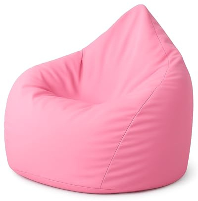 PATCH HOME Sitzsack Tropfenform - Hell Rosa für In & Outdoor XXL 420 Liter - mit Styropor Füllung in 25 versch. Farben und 3 Größen