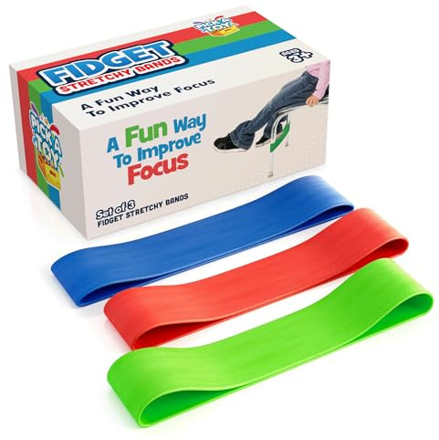 Extensibles Bandes pour enfants Rebondissant ou d'étirement pour les pieds Pour contre les TDAH, ADD, SPD, l'autisme ou le de concentration Améliorer l'attention en classe et l'activité sensorielle