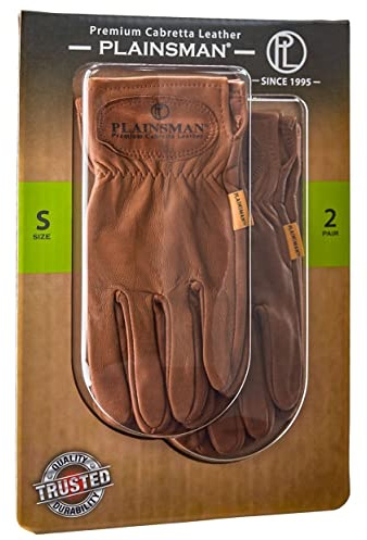 Plainsman Premium Cabretta Leather Gloves (2 Pair) - Small