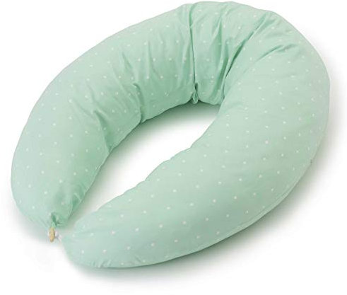 Lumaland Stillkissen XXL 190cm Länge, max. 37cm Durchmesser | Umweltfreundliches, atmungsaktives und Allergiker-freundliches Material | Seitenschläferkissen mit abnehmbaren Bezug