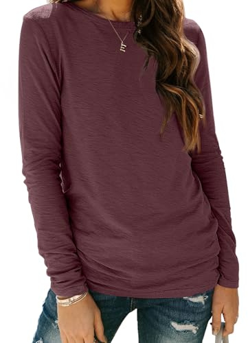 AUTOMET Long Sleeve Shirts for Women Fall Fashion Workout Clothes