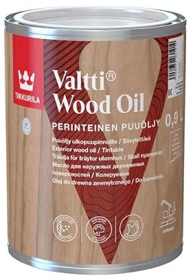 TIKKURILA Valtti Wood Oil - Multi Purpose Oil For Exterior Wood (Solvent-Based) - 1 Litre